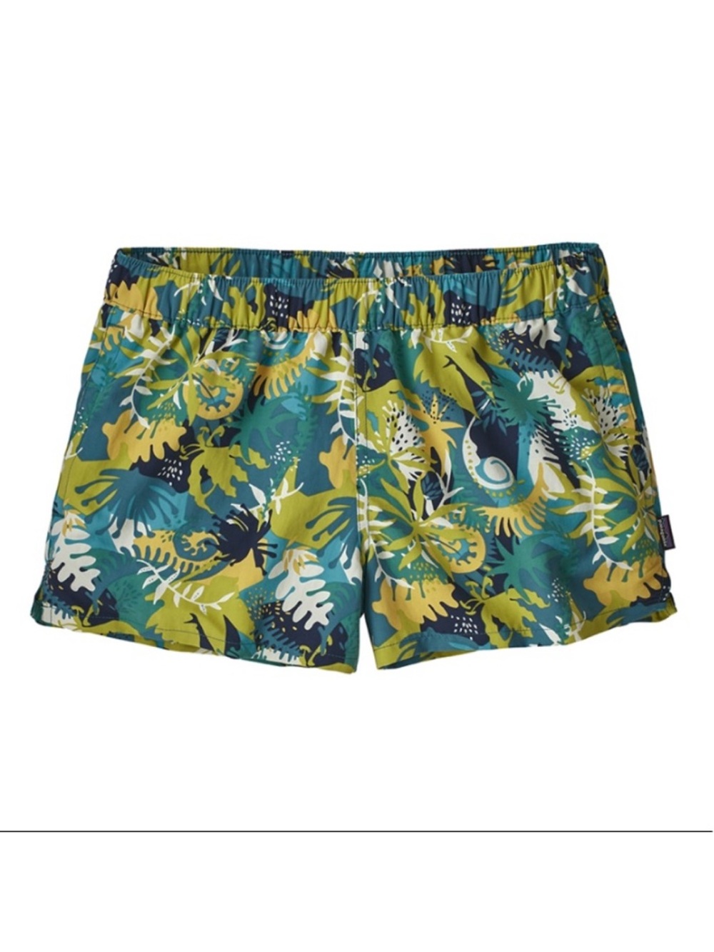 Patagonia Barely Baggie Wild Waratah Tasmanian Teal Shorts Size Medium